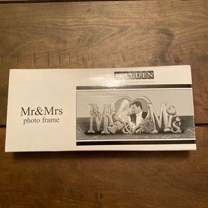 Malden Mr. & Mrs. Wedding Picture Frame NWT